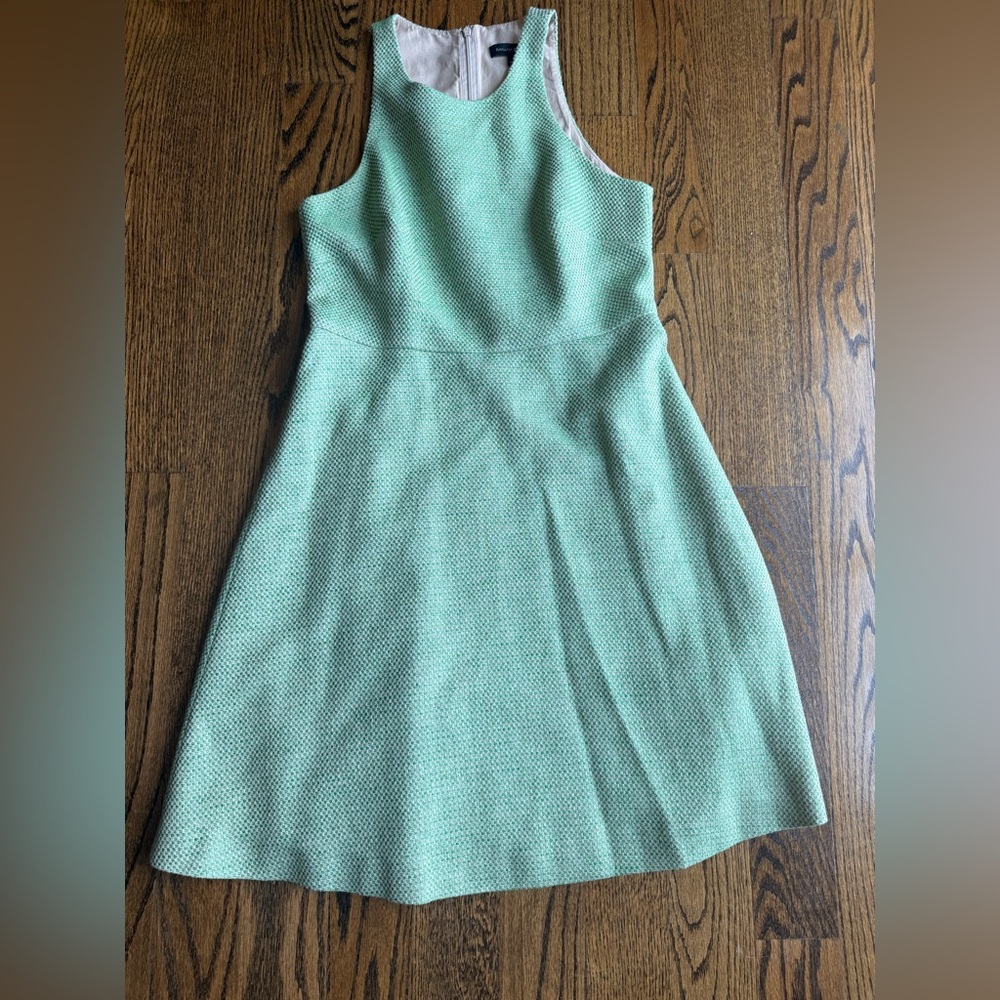 Banana Republic Mint Textured One-Shoulder Dress